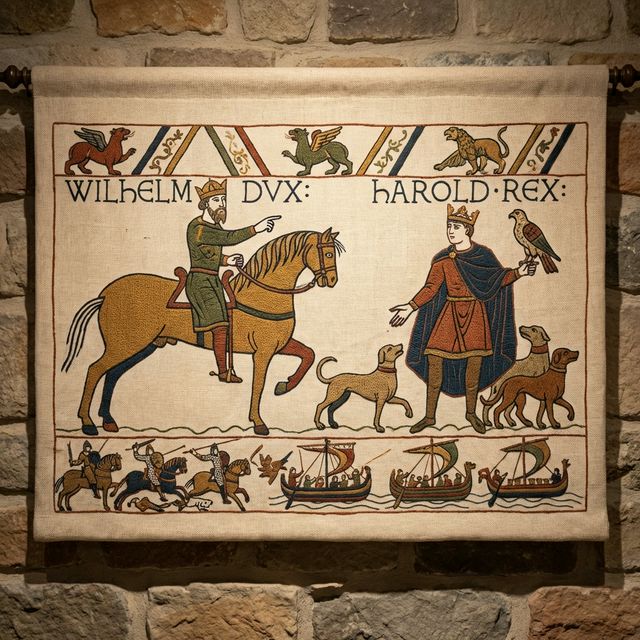 Bayeux Tapestry, Battle of Hastings